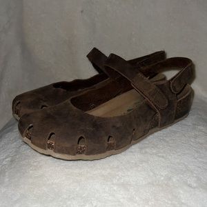 BIONATURA Leather Maryjane closed toe sandals